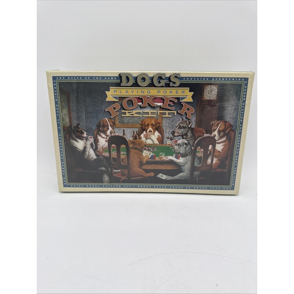 Dogs Playing Poker Kit 2005 Sterling Publishing New Sealed